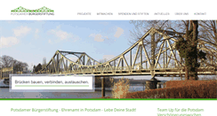 Desktop Screenshot of potsdamer-buergerstiftung.com