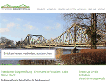 Tablet Screenshot of potsdamer-buergerstiftung.com